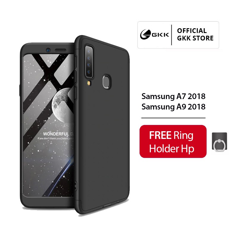 GKK Samsung A7 A9 2018 Casing Hardcase 360 Bumper Anti Retak Original
