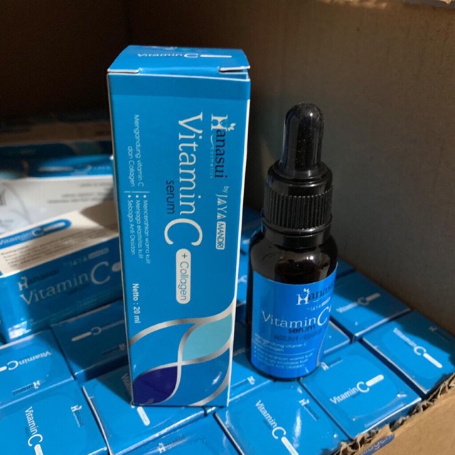 HANASUI biru Serum Vitamin C + Collagen BPOM