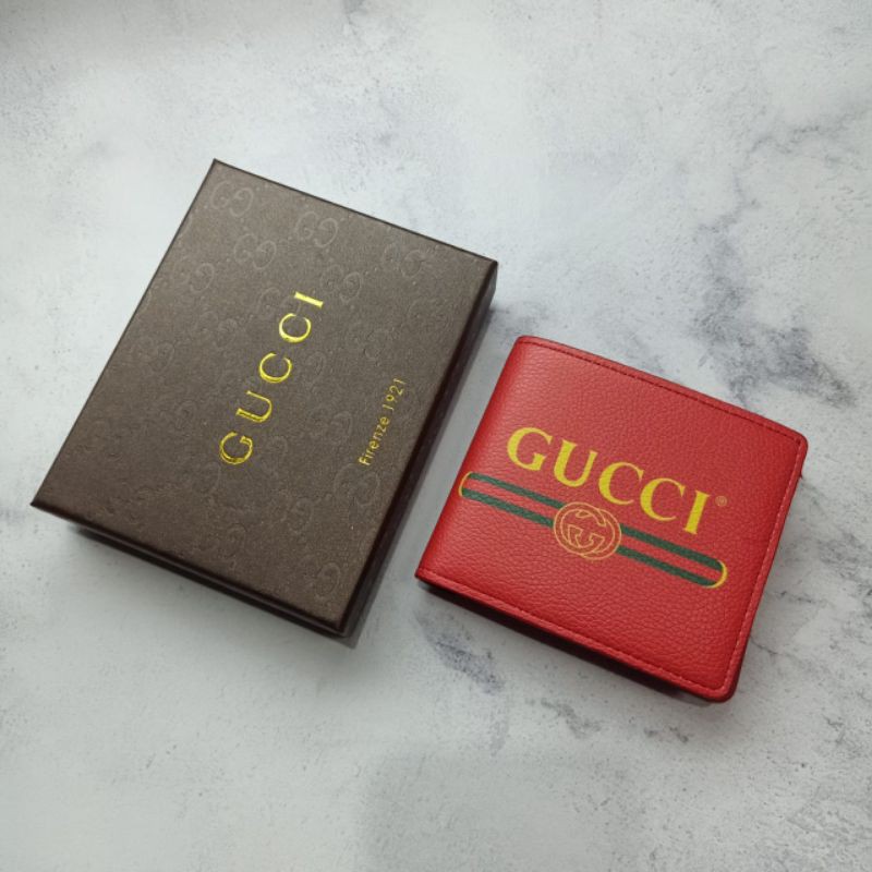 Dompet Lipat Gucci Capitan Red Import Quality