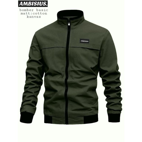 JAKET BOMBER KANVAS PRIA PREMIUM JAKET BASIC PREMIUM/JAKET MOTOR/JAKET KANVAS ELEGAN/JAKET KANVAS TE