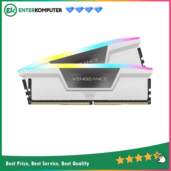 Corsair DDR5 Vengeance RGB PC41600 (2x16GB) CMH32GX5M2B5200C40W White