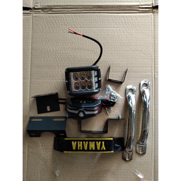 PAKET BANDUNG STYLE LAMPU LED BESAR+ LAMPU RX KING + KUMISAN YAMAHA