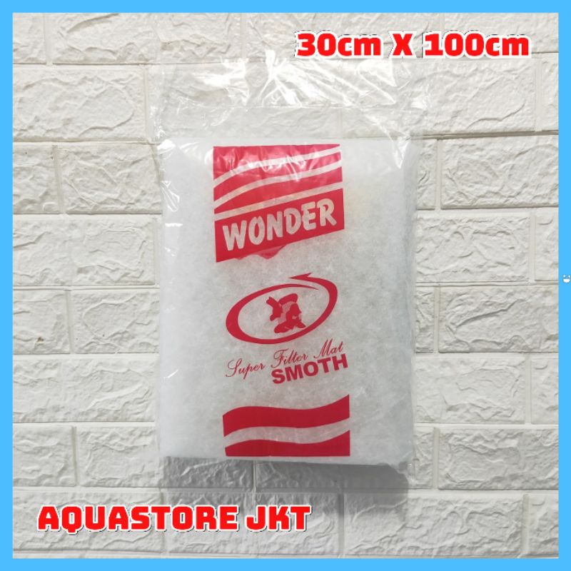 KAPAS BUSA FILTER AQUARIUM UKURAN 30CM X 100CM - KAPAS BANTAL KAPAS KOLAM IKAN