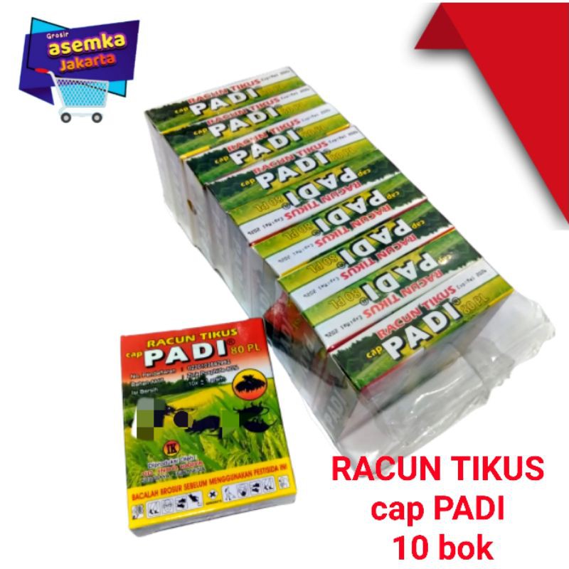 Racun Tikus 10pack Racun tikus cap PADI Grosir