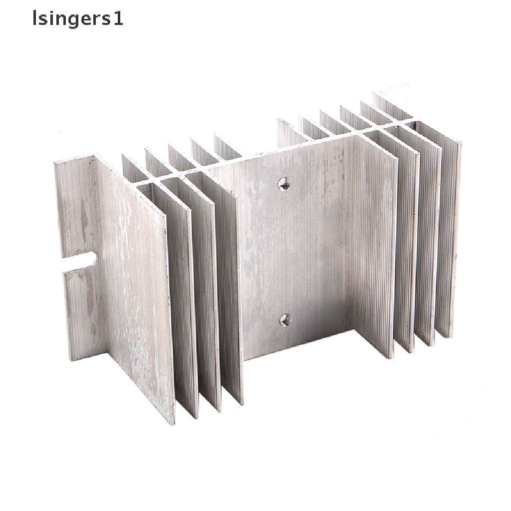 (lsingers1) Ssr Relay Single Phase Solid State Bahan Aluminum Ukuran 50x125 X 70mm Untuk Radiator Heat Sink