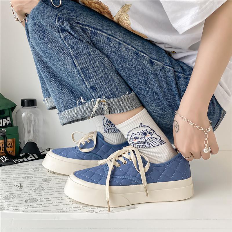 [GROSIR][COD] SEVEN_DAY SEPATU SNEAKERS WANITA KOREA IMPORT CASUAL KANVAS SHOES FQ-71