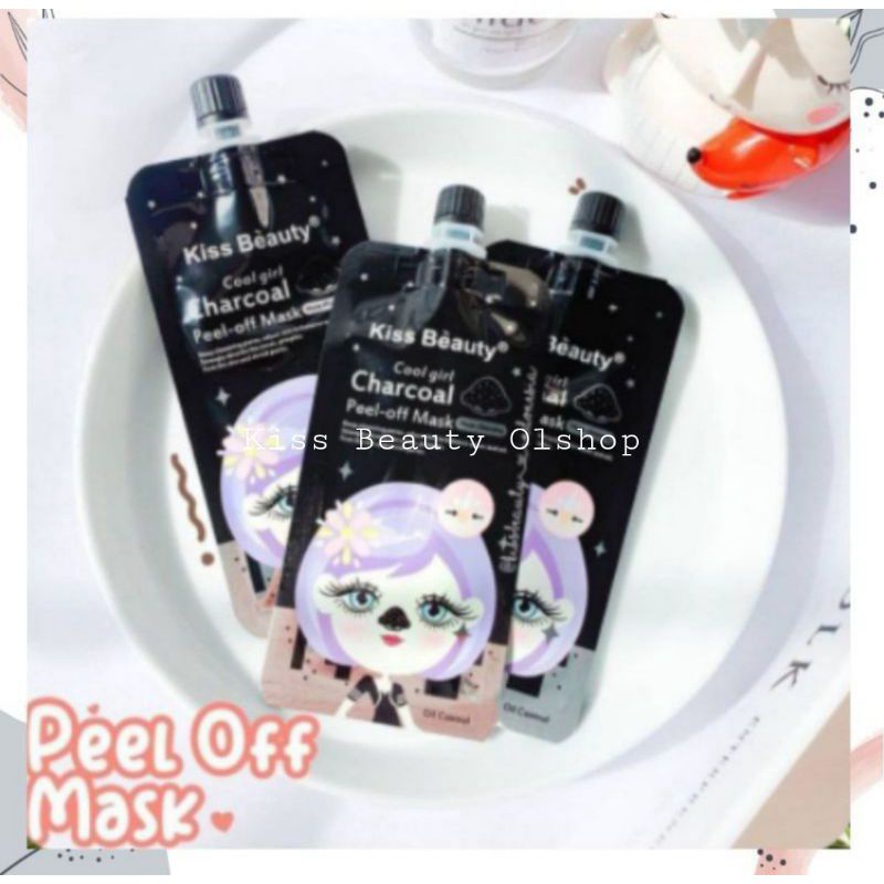 MASKER KOMEDO PEEL OFF KISS BEAUTY CARCHOL