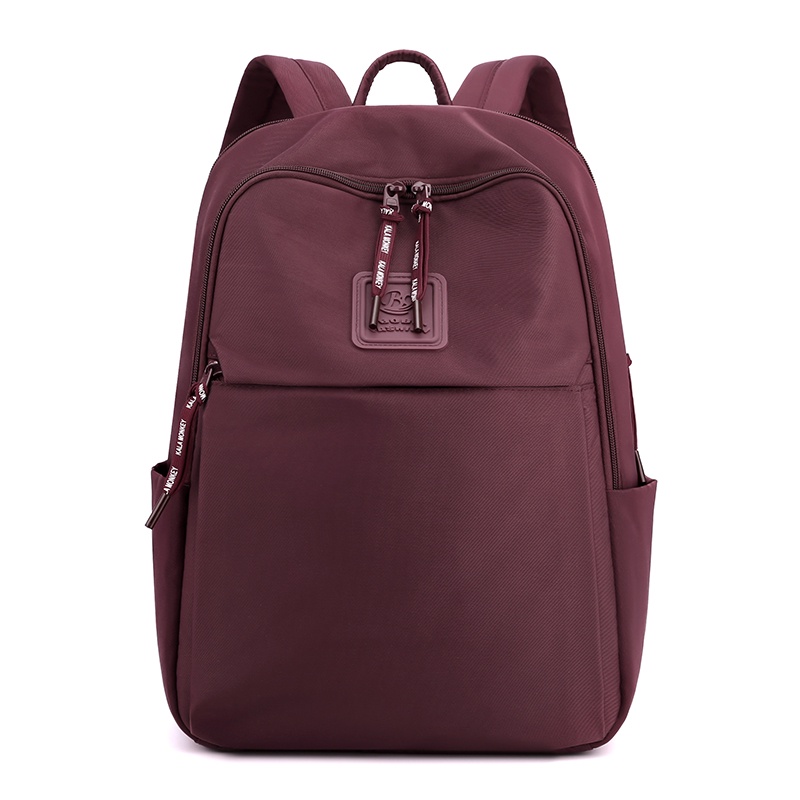 BOBO FASHION0 - Tas ransel laptop bobo 2602 Tas ransel wanita bisa muat Laptop 15in bahan nilon waterproof-maroon