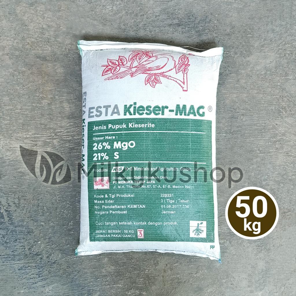 PUPUK MEROKE ESTA KIESER MAG 50 KG KEMASAN PABRIK VIA GOSEND GRAB
