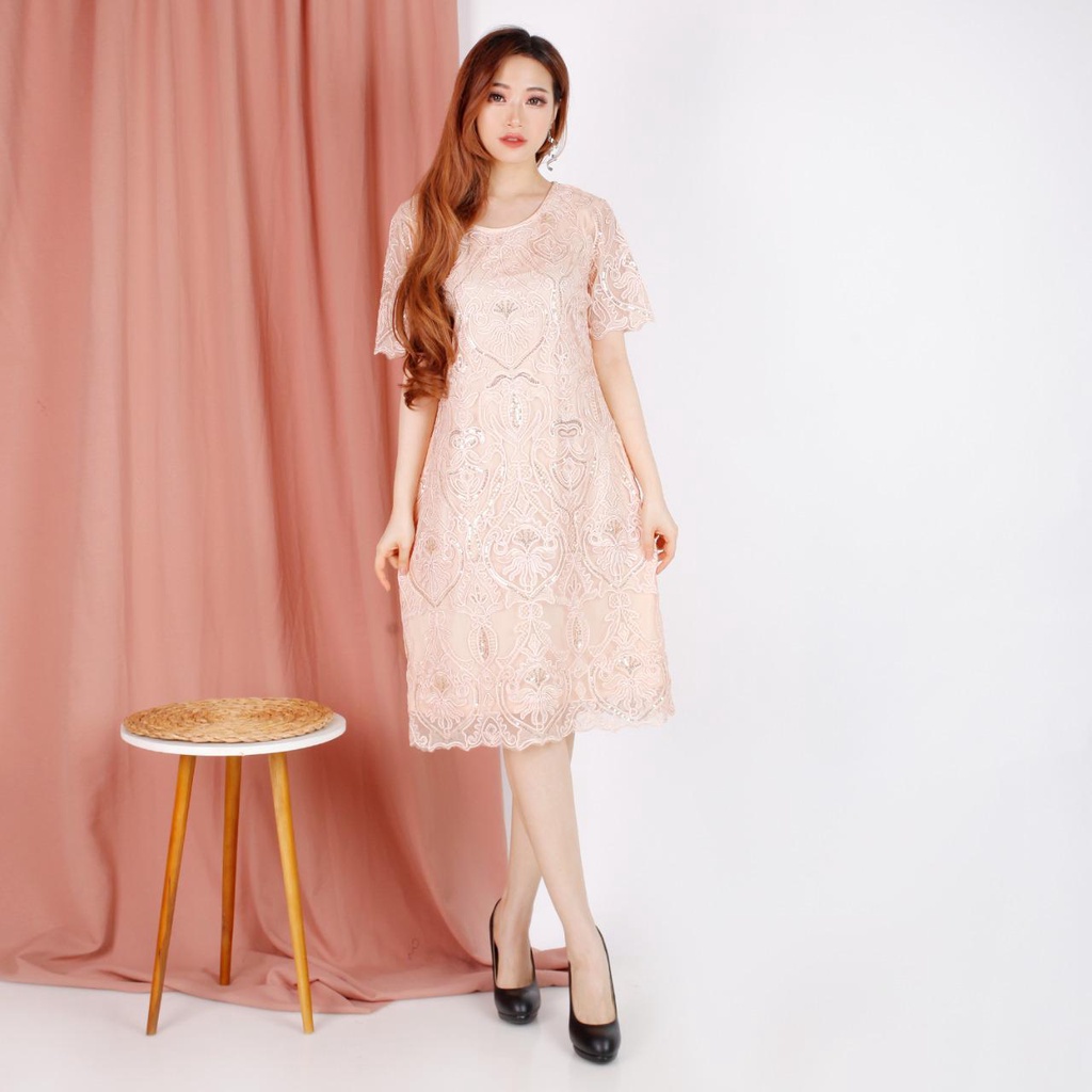 Model Baju Dress Brokat Wanita Atasan Import Premium Cantik Terbaru -2012