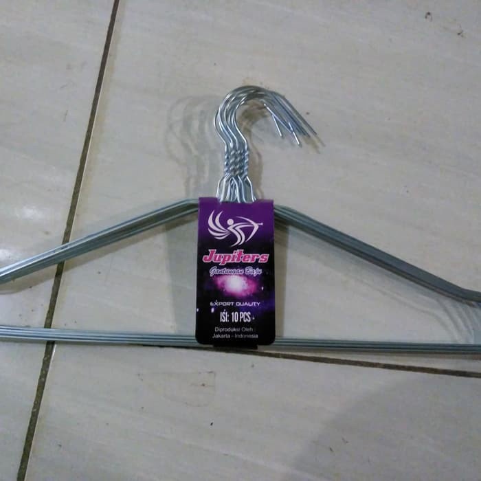 hanger kawat baju per set = 10 pcs