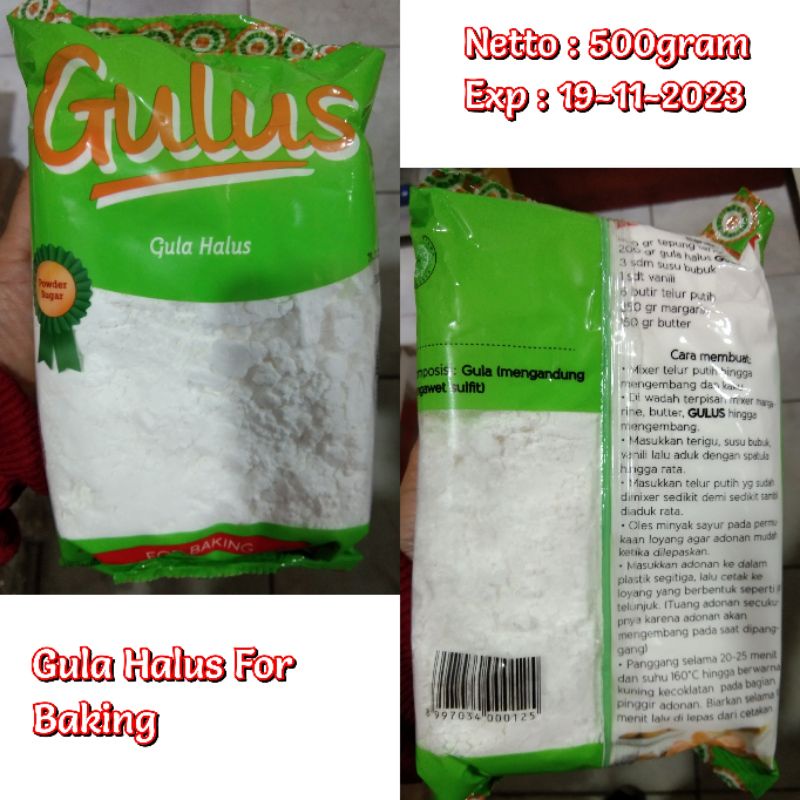 

Gulus / Gula Halus (500g) Gula Halus For Baking / Powder Sugar