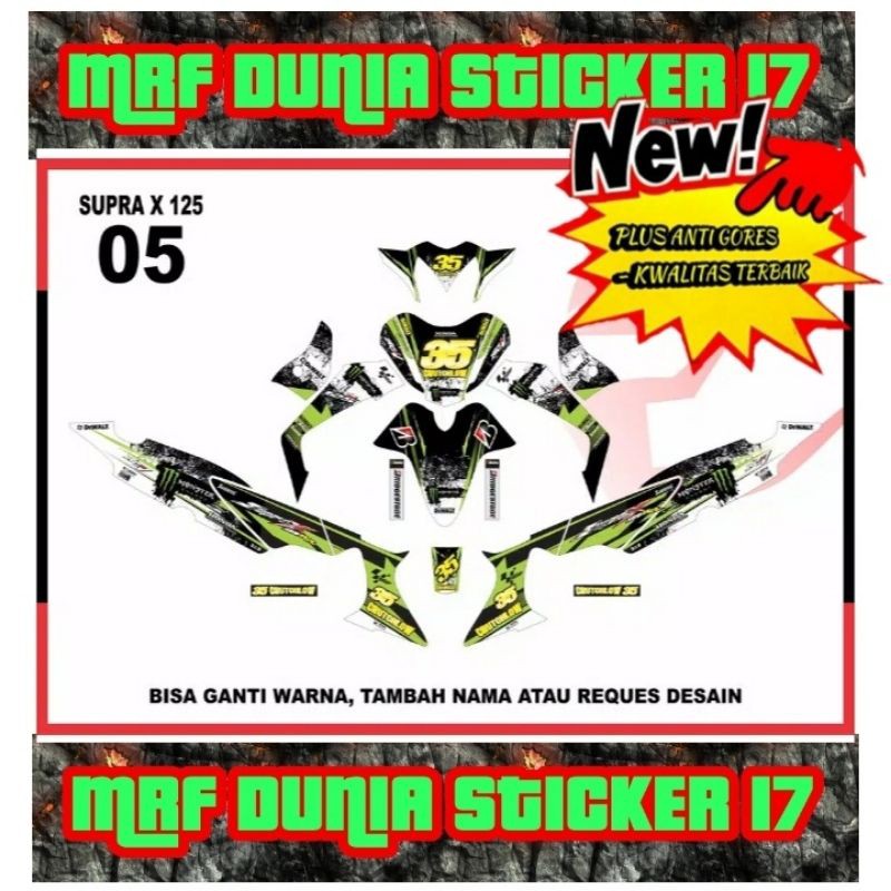 Sticker decal Supra X 125 Full Body Supra X 125 decal Sticker Supra X 125 Sticker Supra X 125 05