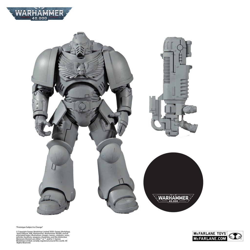 Mcfarlane Warhammer 40k Primaris Space Marine Hellblaster Unpainted