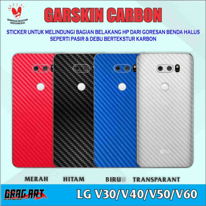 Garskin Skin Carbon Karbon LG V30 / V35 / V40 / V50 / V60 thinQ