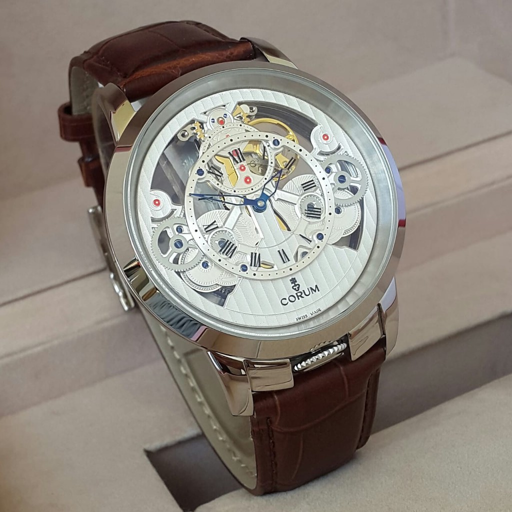 Jam Tangan Pria Corum Automatic Strap Kulit