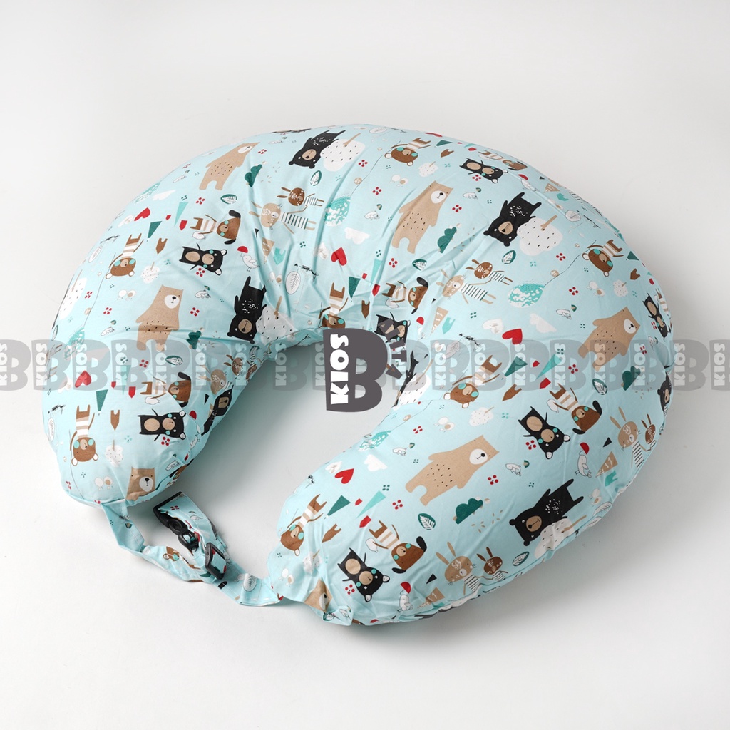 JUMBO BANTAL MENYUSUI BAYI / UKURAN JUMBO BANTAL IBU MENYUSUI ASI / NURSING PILLOW BUSUI BANSU-BLUE PANDA
