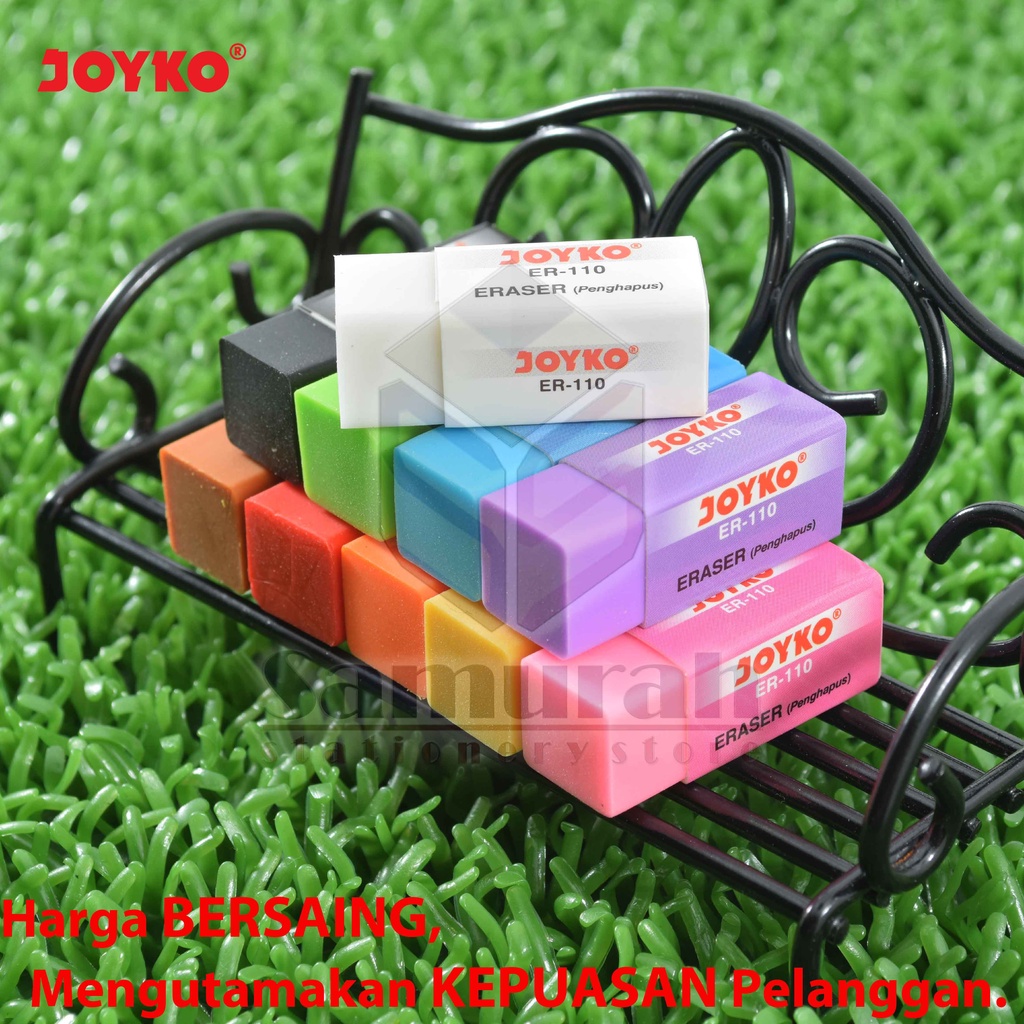 

H7Y Penghapus Pensil Joyko ER-110 Kecil isi 40 Pcs / Eraser ER 110 Colours / Hapusan Stip Pencil B40