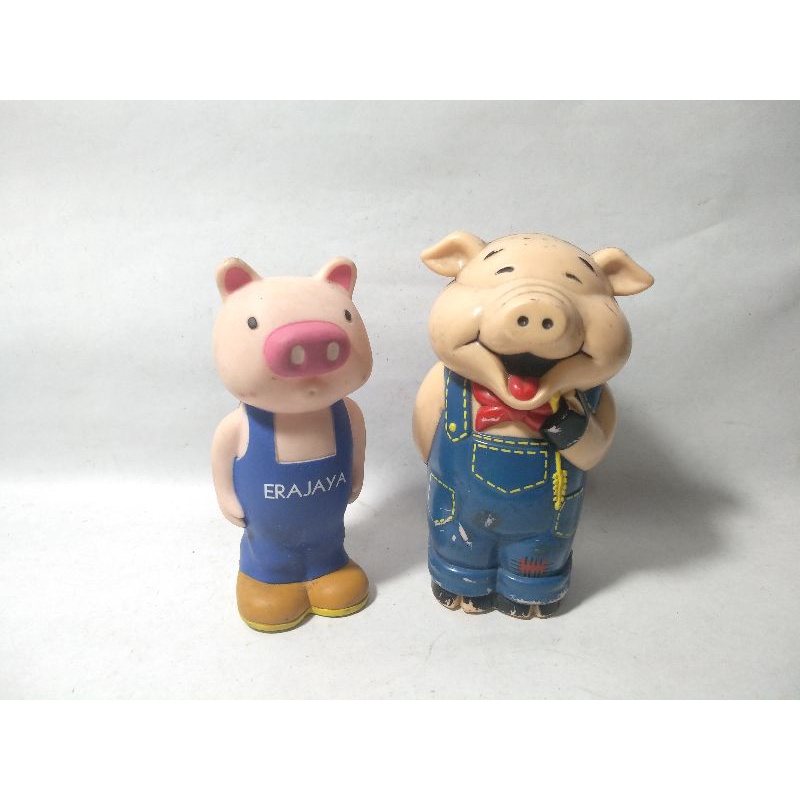 Maskot Senter Nokia Porky Pig B2 Babi Pork Suvenir Erajaya Flashlight Souvenirs Merchandise + Salt P