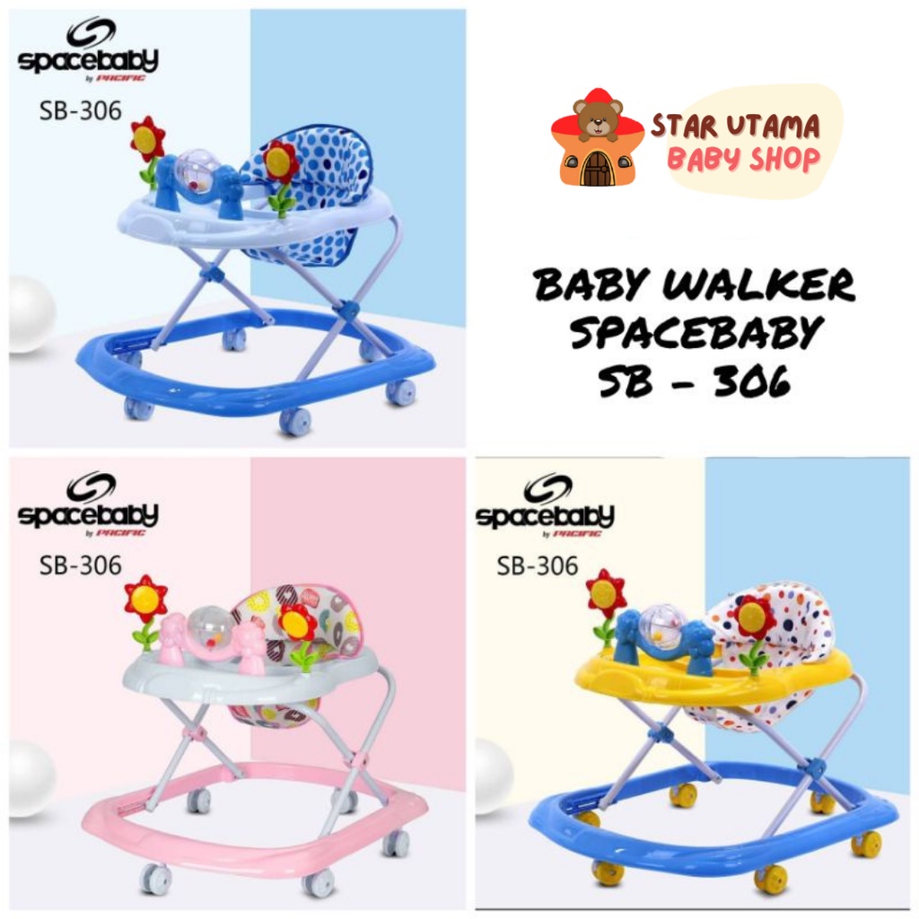 Baby Walker Spacebaby SB306 Roller IC Music 306 Space Baby Kereta Bayi Belajar Jalan