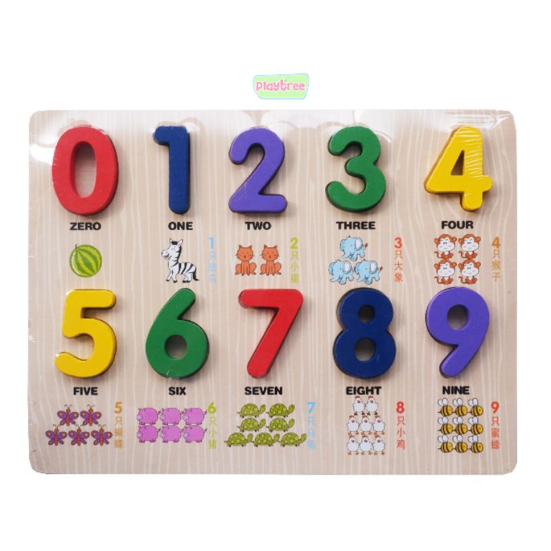 Puzzle Kayu Angka / Bilangan XL-2A Mainan Anak Belofty Toys