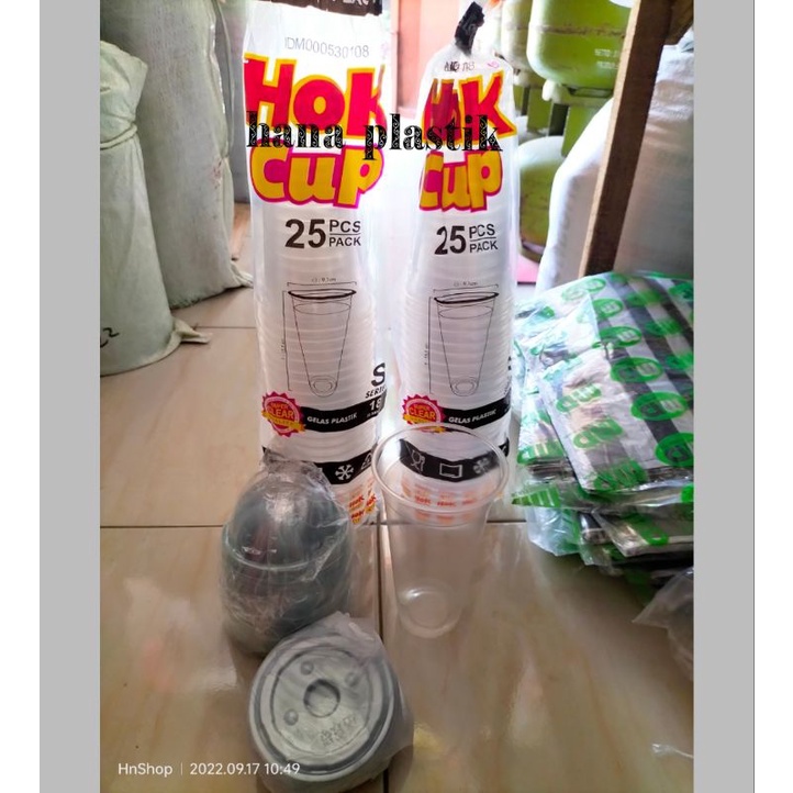 cup/ gelas hok ukuran 18oz