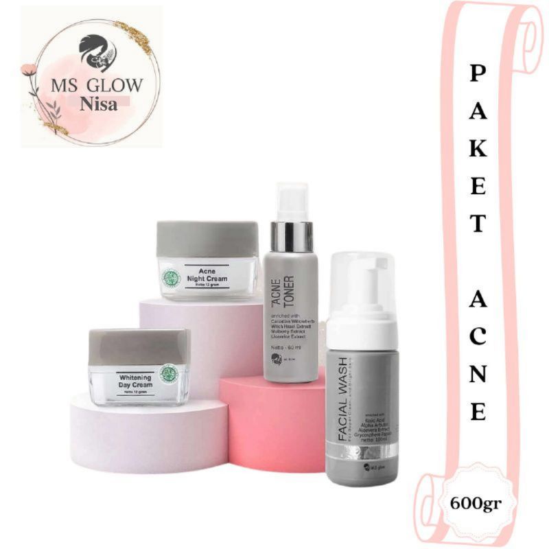 MS Glow Paket Acne Series / Paket Acne Ms Glow / Acne Series