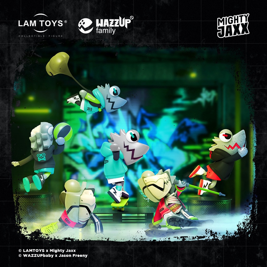 Chameleon WAZZBONE Squad Blind Box Series by Lam Toys x Mighty Jaxx