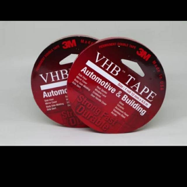 

DOUBLE TAPE PEREKAT 3M BENING TRANSPARAN VHB 12 MM x 5METER HIGH QUALITY Murah