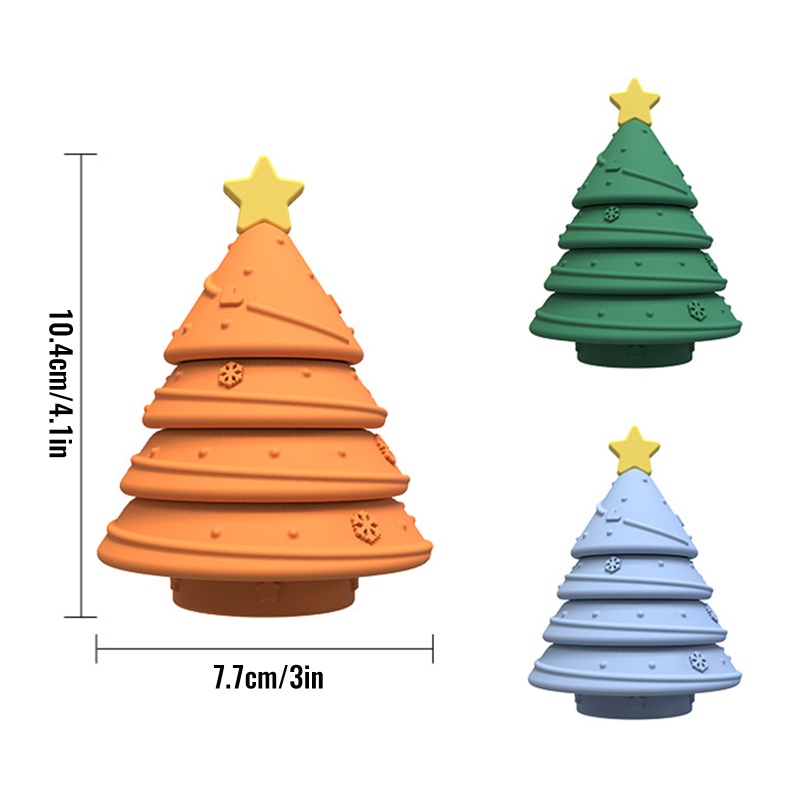 Mainan Pohon Natal Bahan Silikon Untuk Edukasi Anak