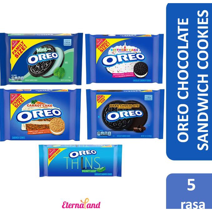

Oreo Sandwich Cookies - snack kukis oreo impor usa aneka varian