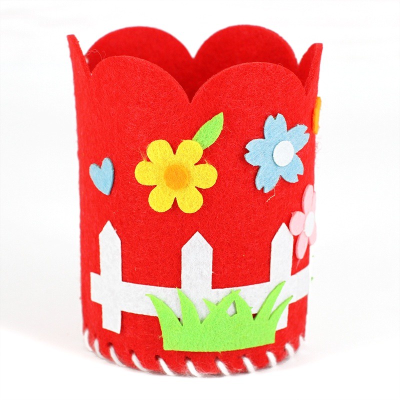 PAOPAO DIY Mainan Tempat Pensil Flanel Pencil Holder Unik Education Untuk Anak