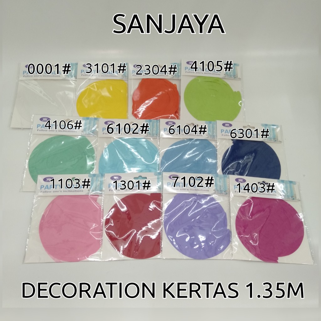 Wall Decor / Decoration Backdrop / Dekorasi Pesta Ulang Tahun / Dekorasi Hiasan Dinding / Decoration Kertas 1.35M