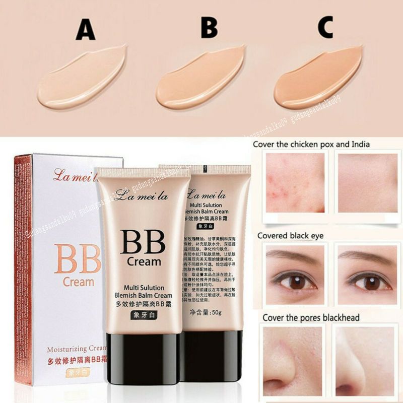 (COD) BB CREAM LAMEILA MULTI SULUTION 50gr - BLEMISH BALM CREAM 12 JAM