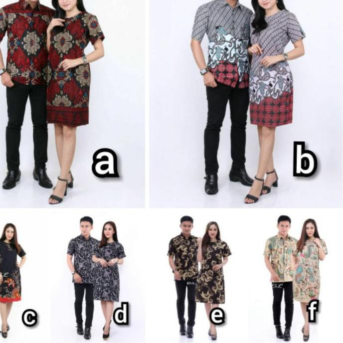 Ready Stock--> Rama Shinta Couple - Melani Set Couple Lilit Rovella Batik Couple Modern Terlaris