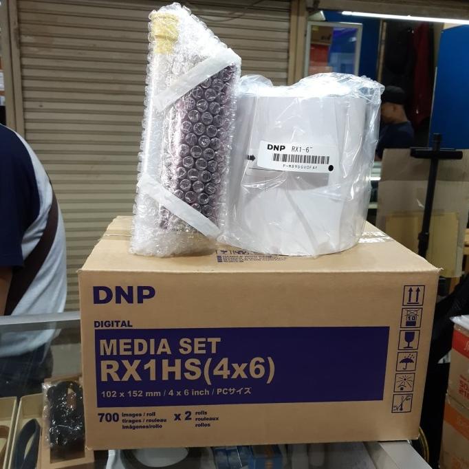 J   ual Kertas Photobooth Paper Dnp 4R Isi Kertas & Ribbon Bisa Cetak 700