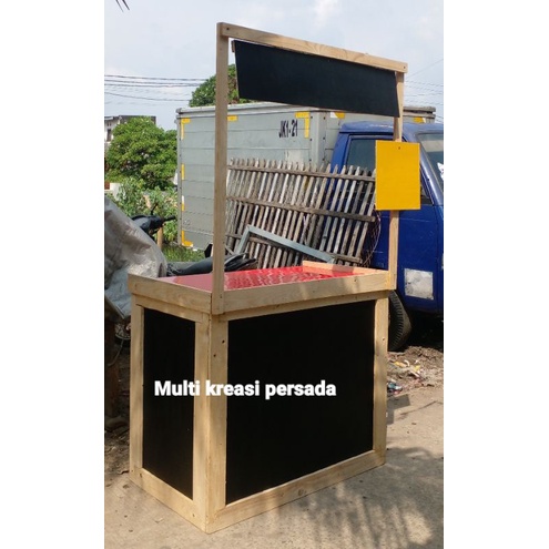 booth portabel bahan kayu