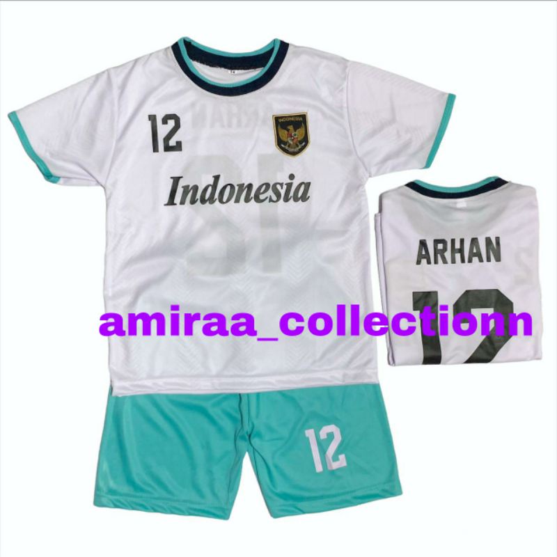 COD / SETELAN BAJU BOLA ANAK TIMNAS PUTIH  TERBARU  / JERSEY KAOS FUTSAL MURAH / SET BAJU BOLA ANAK LAKI LAKI TERMURAH