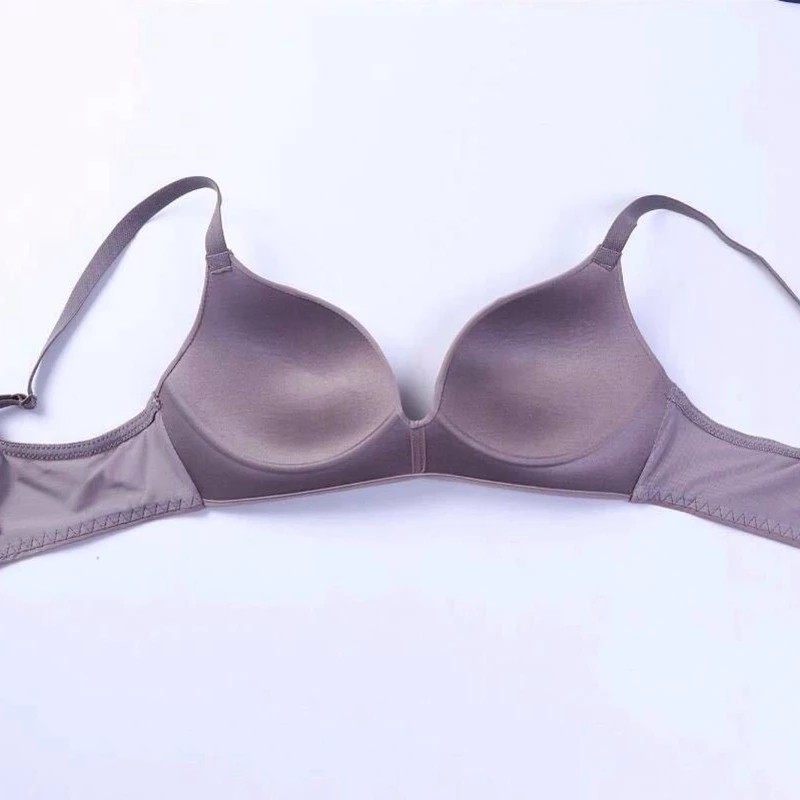 Vbras Offical Shop BR28 Bra Push Up Bra Tanpa Kawat Pakaian Dalam Seksi Wanita-UNGU
