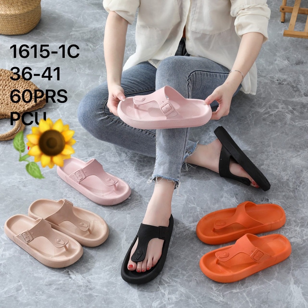 Sandal Karet Jelly Wedges Wanita import Model Terbaru Original Kekinian by AGUNG STYLE Balance 1615-1C