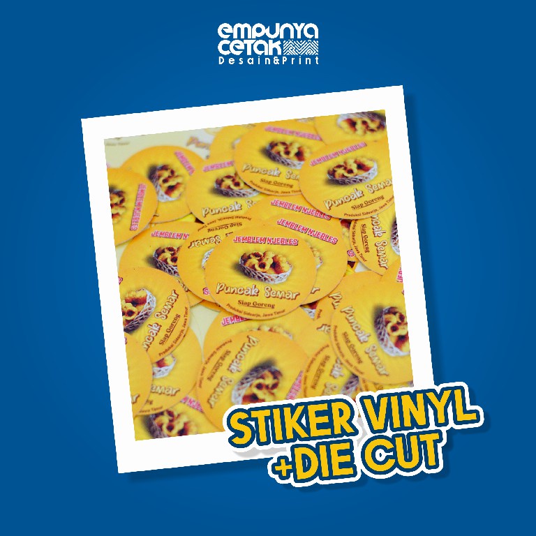 

CETAK STIKER VINYL + DIE CUT POTONG PUTUS MURAH