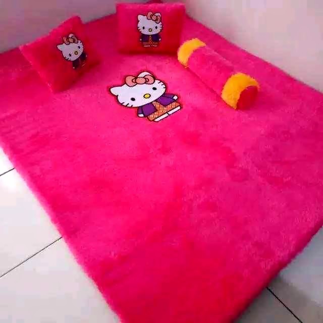 SURPET KARAKTER PROMO MURAH KASUR GENDER LANTAI BULU RASFUR TEBAL DAN LEMBUT SCUBA SURPET KARAKTER  