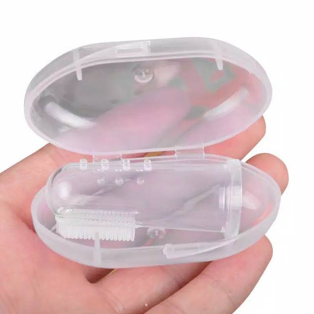 Sikat Gigi Baby newborn finger silicone (Aman dan nyaman)