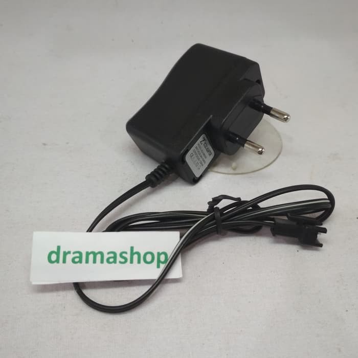 Adaptor Charger Baterai Batre mobil RC Remote Control soket kecil hitam dramashop