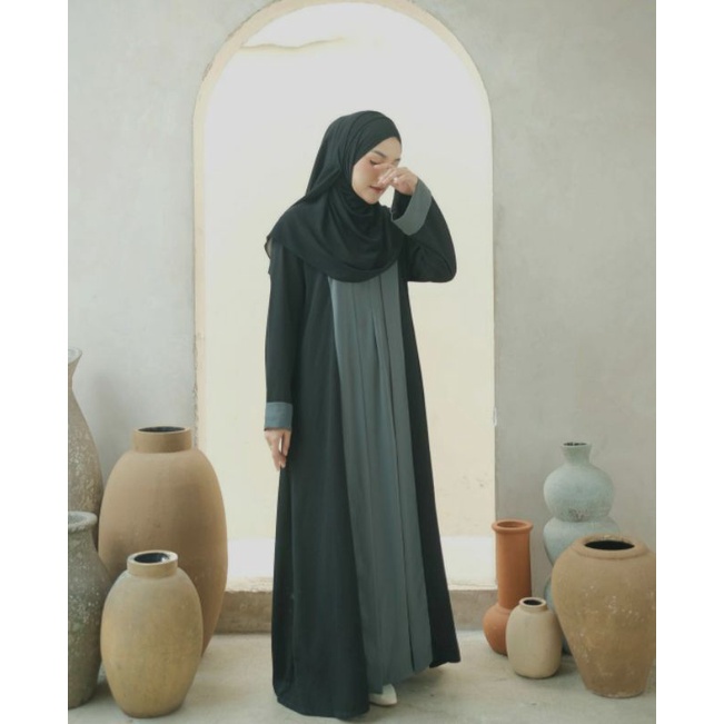 HAURA ABAYA EMERALD SIZE L ORIGINAL BY ALARETA.ID