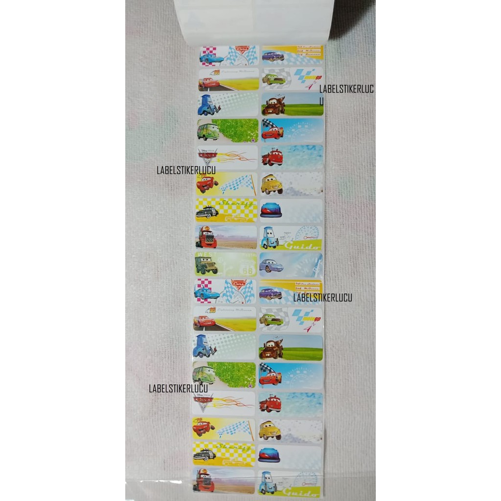 

Sticker Label Motif Cars (isi 42pcs) variasi gambar
