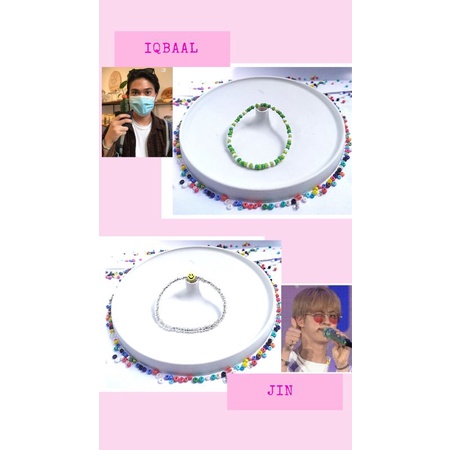 ‼️BACA DESKRIPSI‼️. Gelang Manik Replika Iqbaal Ramadhan & BTS Jin