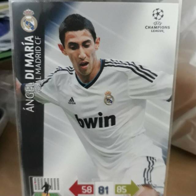 Angel Di Maria - Real Madrid BWIN - Kartu Bola Panini Adrenalyn XL