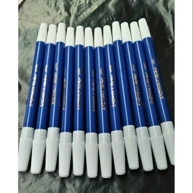

Spidol Snowman Marker Biru isi 12 Pcs