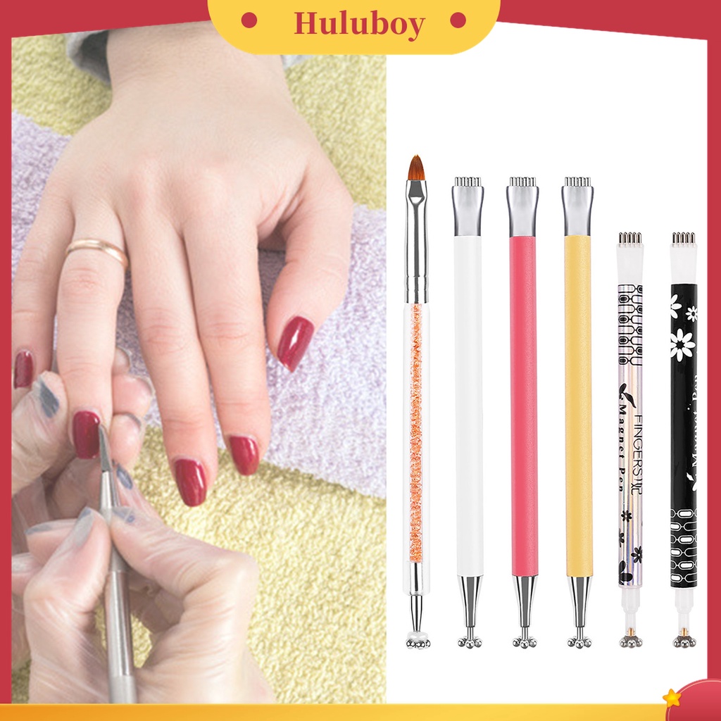 Huluboy Huluboy♡ Pen Magnet Pembuat Efek Cat Eye 3D Bahan Akrilik Untuk Nail Art DIY
